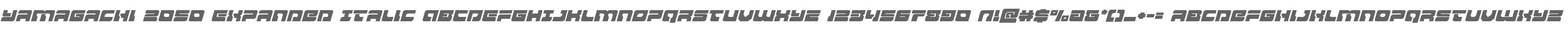 Yamagachi 2050 Expanded Italic