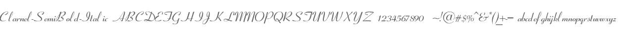 Clarnel-SemiBold-Italic