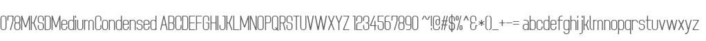 078MKSDMediumCondensed