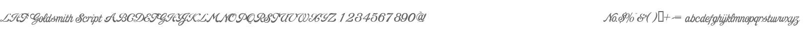 LHF Goldsmith Script