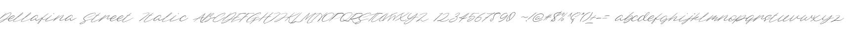 Dellafina Street Italic