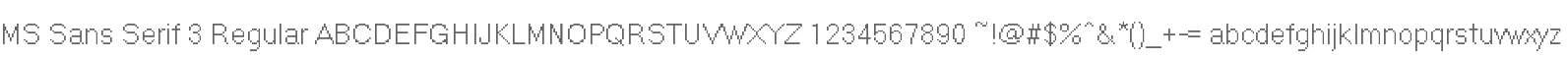 MS Sans Serif 3