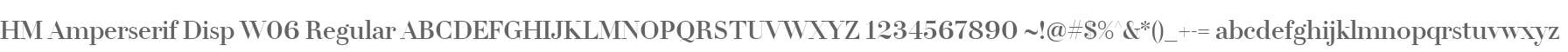 HM Amperserif Disp W06 Regular