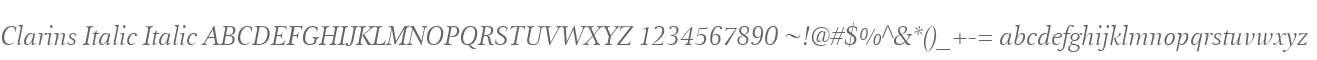 Clarins Italic Italic
