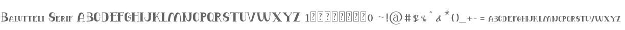 Balutteli Serif