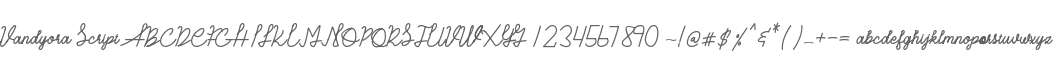 Vandyora Script