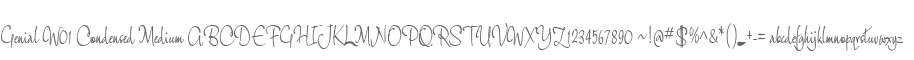 Genial W01 Condensed Medium