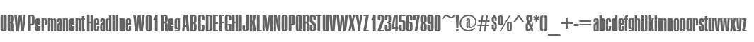 URW Permanent Headline W01 Reg