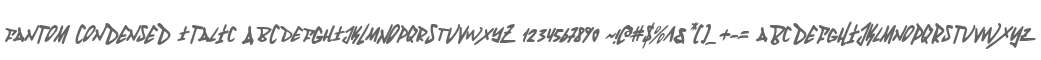 Fantom Condensed Italic