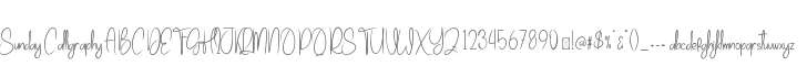 Sunday Calligraphy