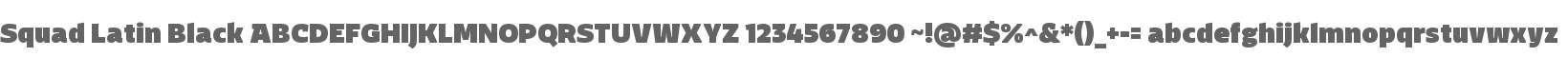 Squad Latin Black