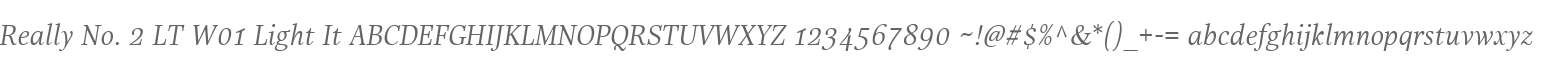 Really No. 2 LT W01 Light It