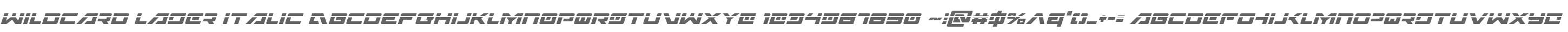 Wildcard Laser Italic