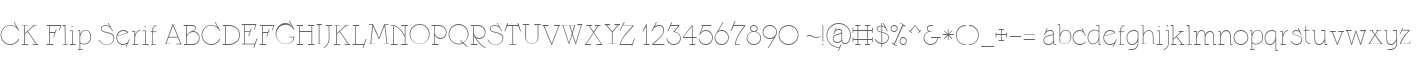 CK Flip Serif