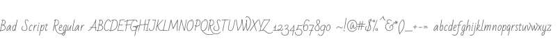 Bad Script Regular
