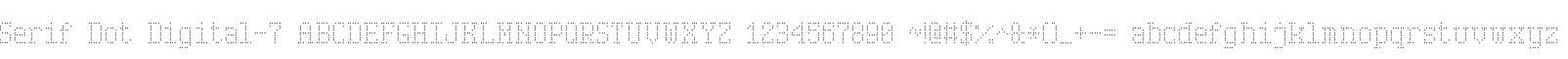 Serif Dot Digital-7