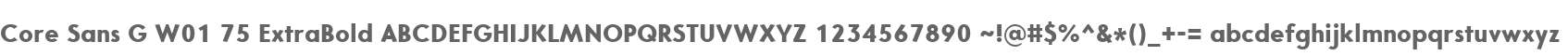 Core Sans G W01 75 ExtraBold