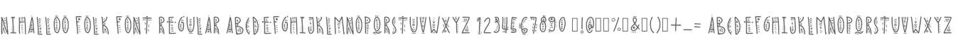 Nihalloo Folk Font