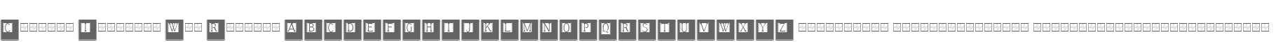 Chapter Initials W90 Regular