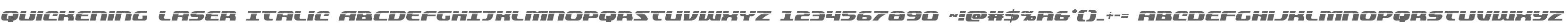 Quickening Laser Italic