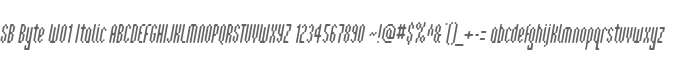 SB Byte W01 Italic