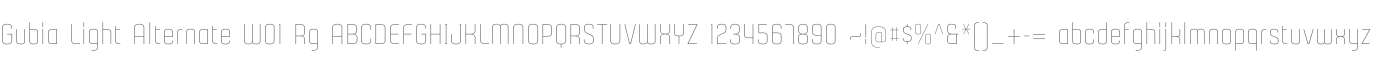 Gubia Light Alternate W01 Rg
