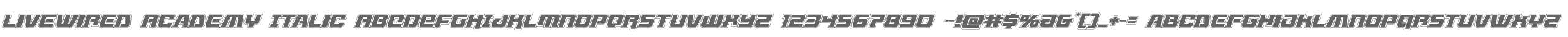 Livewired Academy Italic