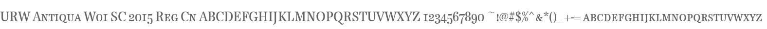 URW Antiqua W01 SC 2015 Reg Cn