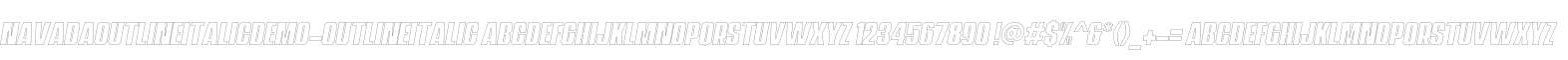 NavadaOutlineItalicDemo-OutlineItalic