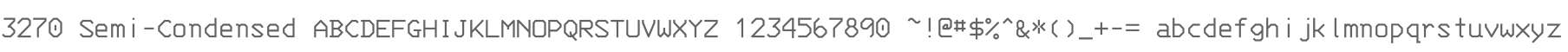 3270 Semi-Condensed