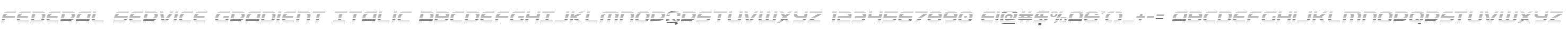 Federal Service Gradient Italic