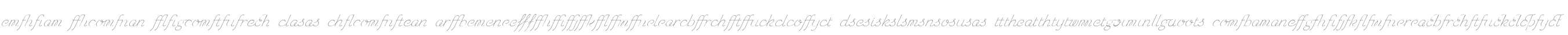 Chic Hand Ligatures W00 Slanted