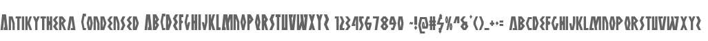 Antikythera Condensed