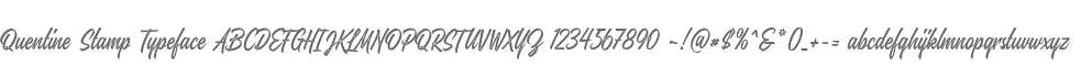 Quentine Stamp Typeface