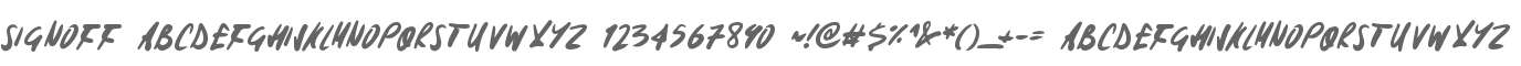 Signoff