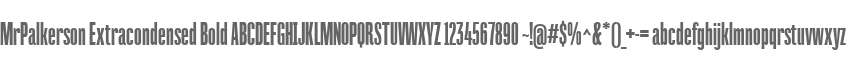MrPalkerson Extracondensed Bold
