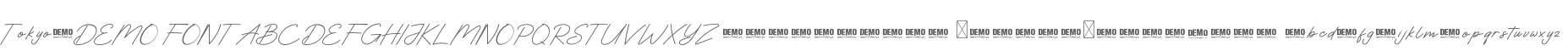 Tokyo-DEMO FONT