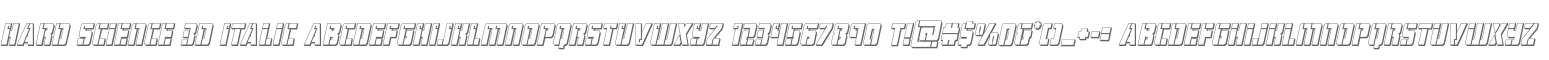 Hard Science 3D Italic
