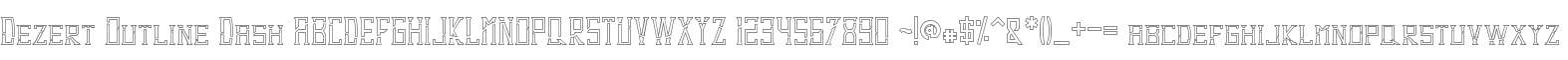 Dezert Outline Dash