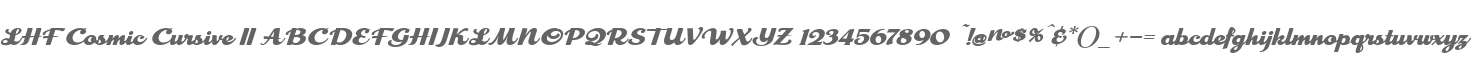 LHF Cosmic Cursive II