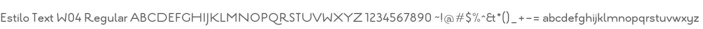 Estilo Text W04 Regular