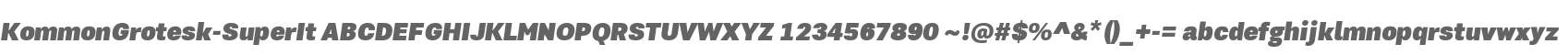 Kommon Grotesk Super