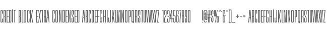 Credit Block Extra Condensed
