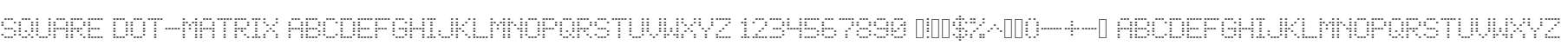Square Dot-Matrix