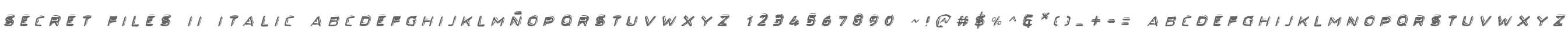 Secret Files II Italic
