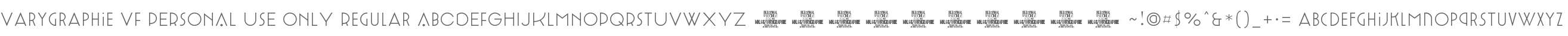 Varygraphie VF PERSONAL USE ONLY