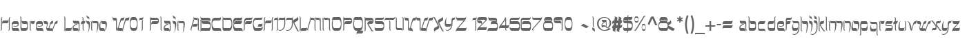 Hebrew Latino W01 Plain
