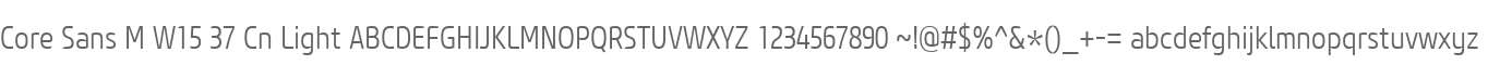 Core Sans M W15 37 Cn Light