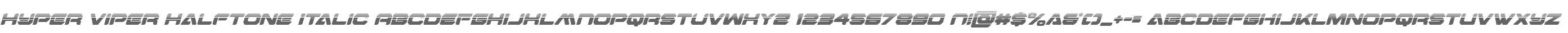 Hyper Viper Halftone Italic