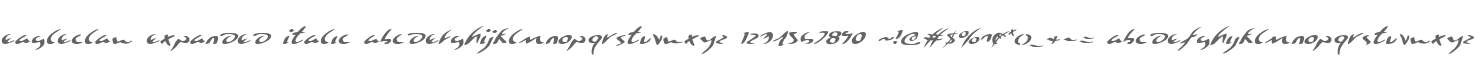 Eagleclaw Expanded Italic